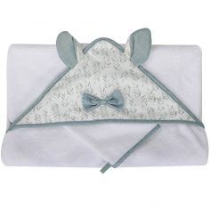 Cape de bain + gant Filou (75 x 75 cm) - Domiva