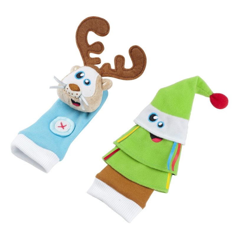 Chaussettes d'éveil renne et sapin (0-1 an) Babymoov