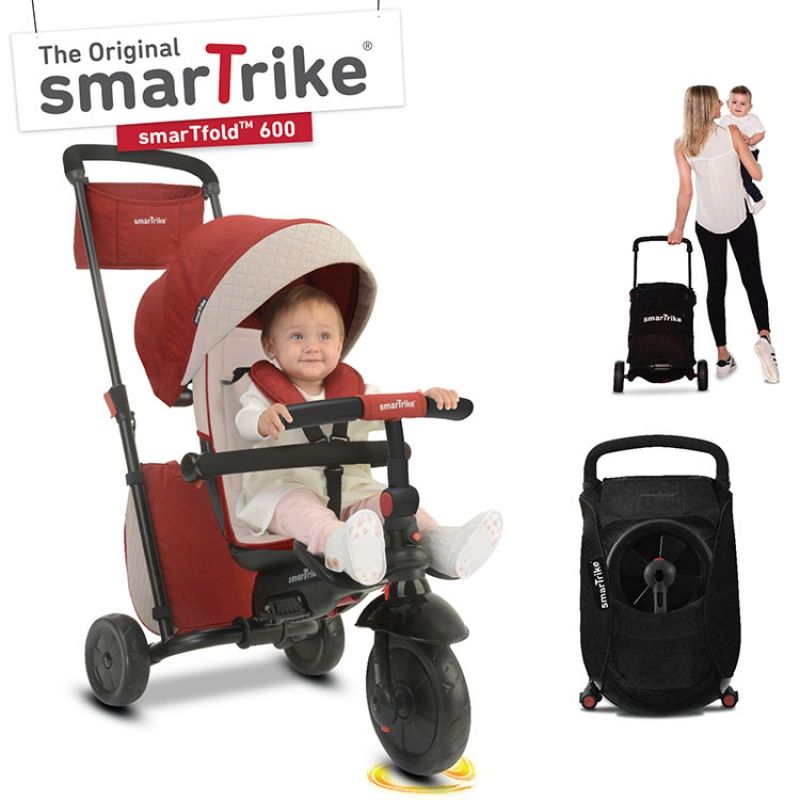 Tricycle évolutif 7 en 1 smarTfold 600 pliant rouge smarTrike