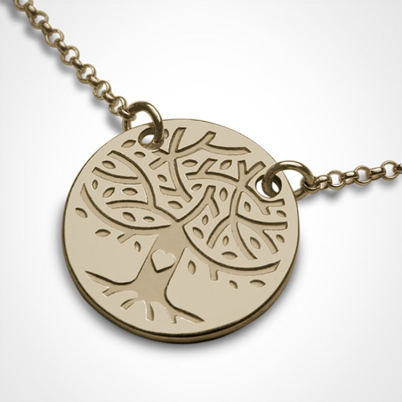 Collier sur chaîne LOVETREE personnalisable (or jaune 750°) Mikado