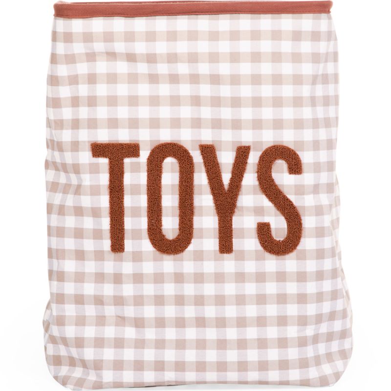 Panier de rangement Vichy nude (35 x 35 cm) Childhome