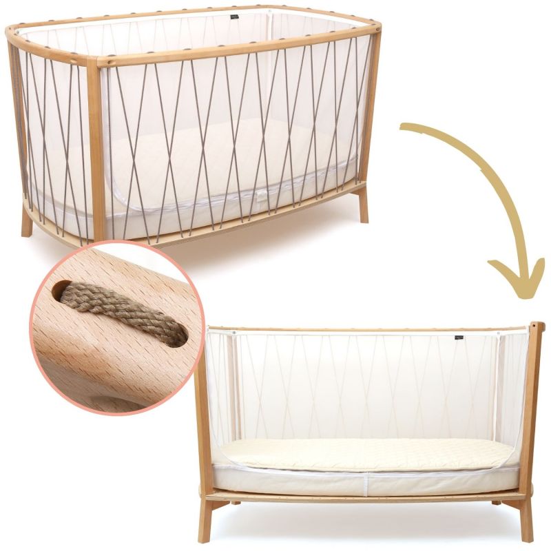 Lit bébé évolutif Kimi Organic V2 Hazelnut (60 x 120 cm) Charlie Crane Produit 1 grande taille