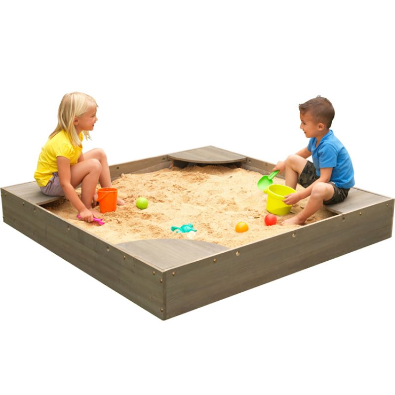 Bac à sable de jardin en bois gris KidKraft