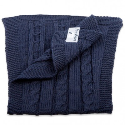 Bavoir protection d'épaules Cable Uni bleu marine Baby's Only