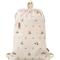 Sac à ficelles Lapin sable - Fresk