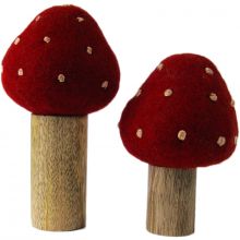 Lot de 2 champignons (15 et 20 cm)  par Papoose