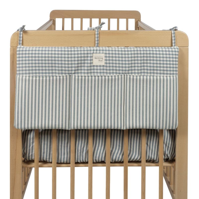 Organisateur de lit Praliné Vichy Rayures Matcha Walking Mum Produit 5