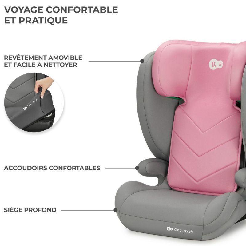 Siège auto évolutif I-Spark i-Size Pink (groupe 2-3) Kinderkraft Produit 6