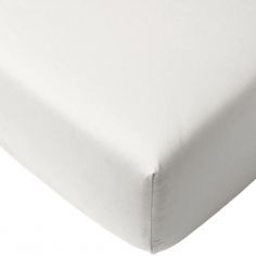 Drap housse en jersey Blanc (50 x 83 cm) - Mon P'tit Dodo