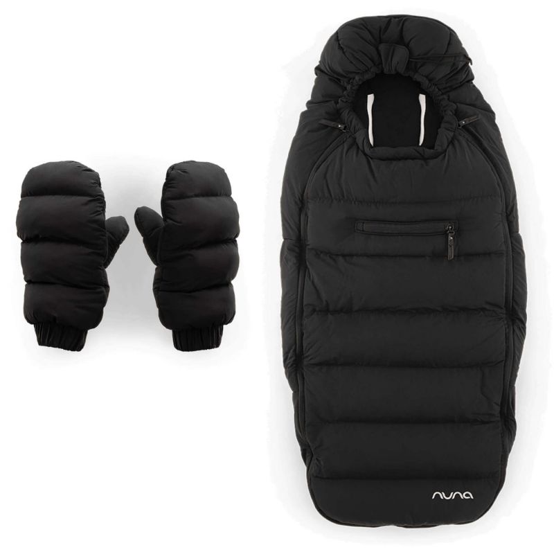 Kit d'hiver chancelière et moufles pour poussette Caviar Nuna Produit 3