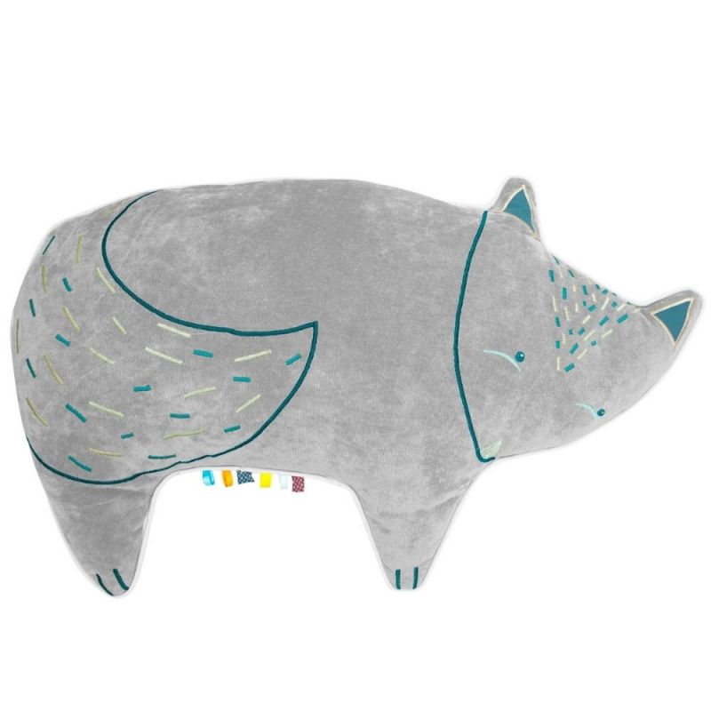 Coussin range pyjama renard perle L'oiseau bateau
