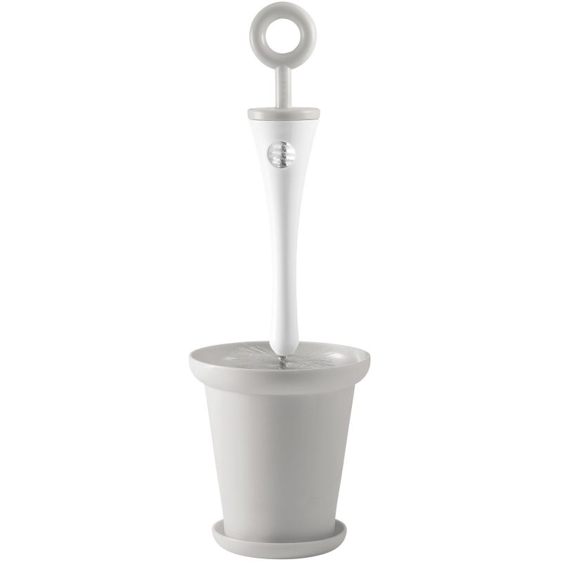 Goupillon pour biberon 2 en 1 avec socle gris Béaba
