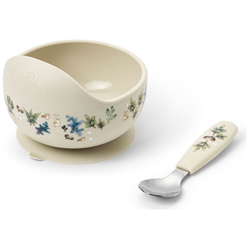 Set bol et cuillère en silicone Fairytale Forest Elodie Details Produit 1