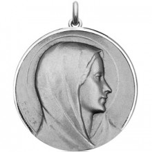 Médaille Vierge Annonciation (argent 925°)  par Becker