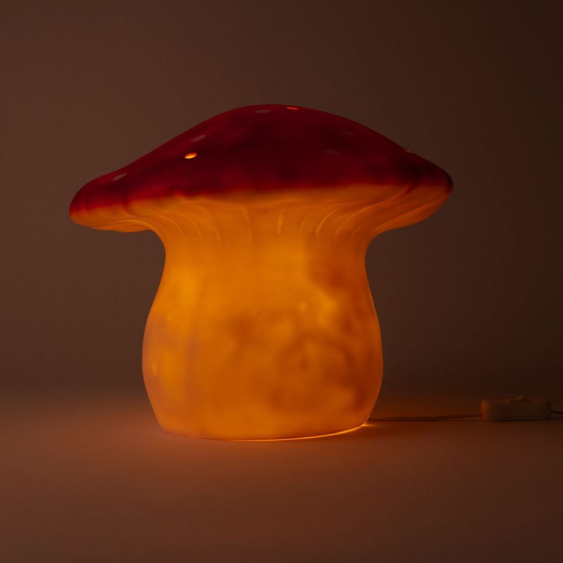 Grande lampe veilleuse champignon Brique Rouge Egmont Toys Ambiance 6