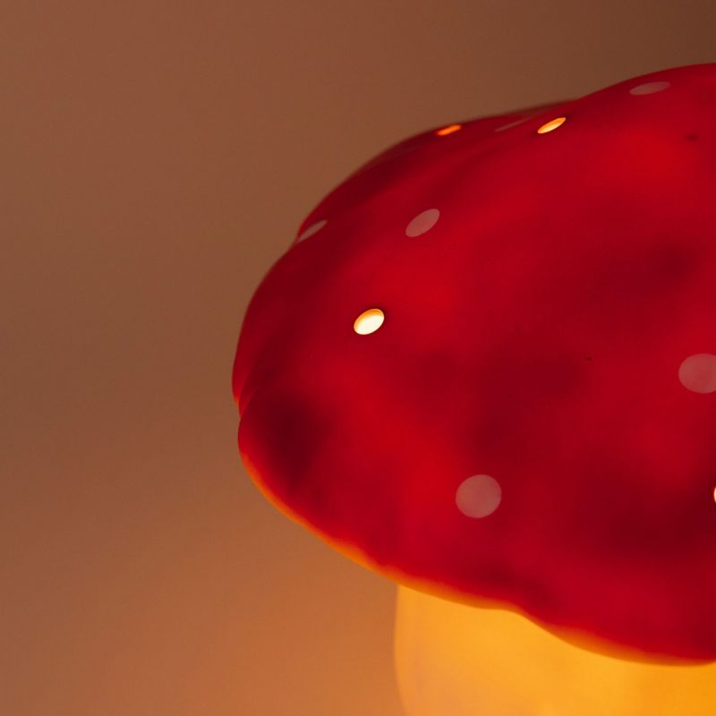 Grande lampe veilleuse champignon Brique Rouge Egmont Toys Ambiance 7