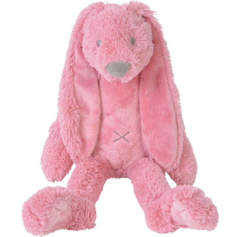 Peluche lapin rose Richie (38 cm) BAMBAM