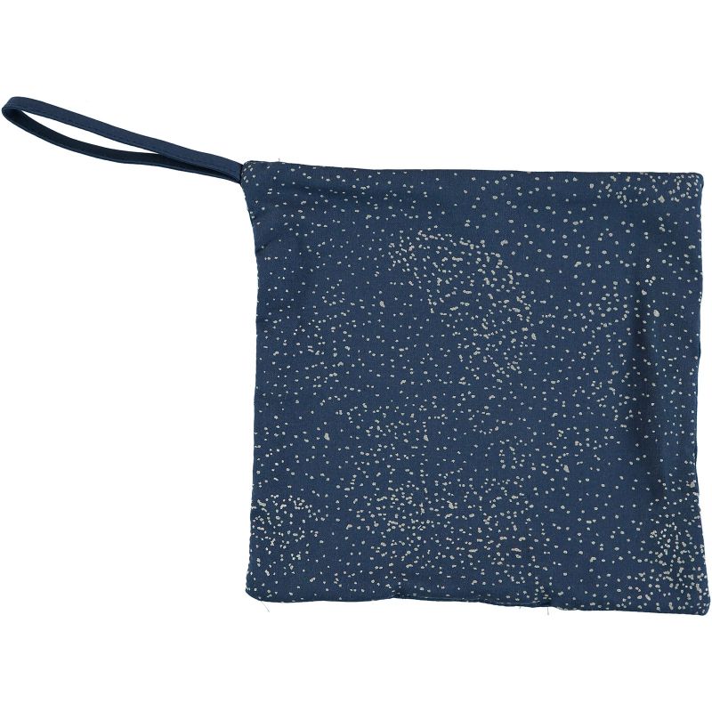 Doudou attache sucette Dodo bleu nuit Gold bubble Nobodinoz