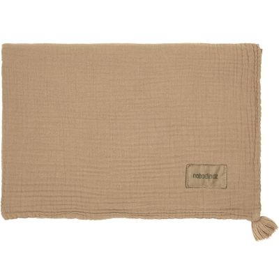 Couverture Sesame en mousseline de coton bio Wabi-Sabi (65x100 cm)  par Nobodinoz