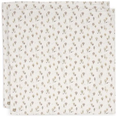 Lot de 2 maxi-langes en coton Tiny Park (115 x 115 cm)