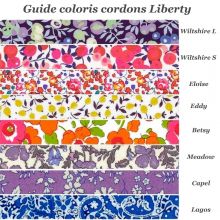 Cordons supplémentaires Liberty ruban (coloris au choix)  par Petits trésors