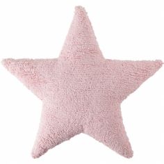 Coussin étoile rose (50 x 50 cm)