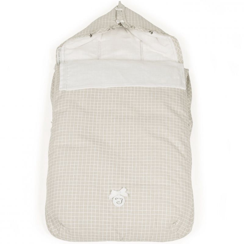 Nid d'ange passe sangle en coton Miel beige (43 cm) Pasito a pasito