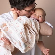 Couverture bébé en mousseline Bows (100 x 100 cm)
