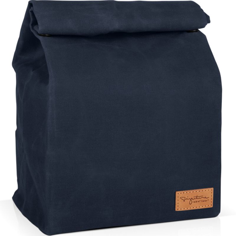 Lunch bag isotherme bleu marine Signature Label Tour
