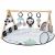 Variation Blanc, noir, bleu du produit Tapis d'éveil Luxe Gymini Black & White de la marque Tiny Love