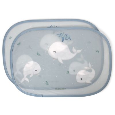 Lot de 2 pare-soleil pour voiture Les contes de Christian la Baleine