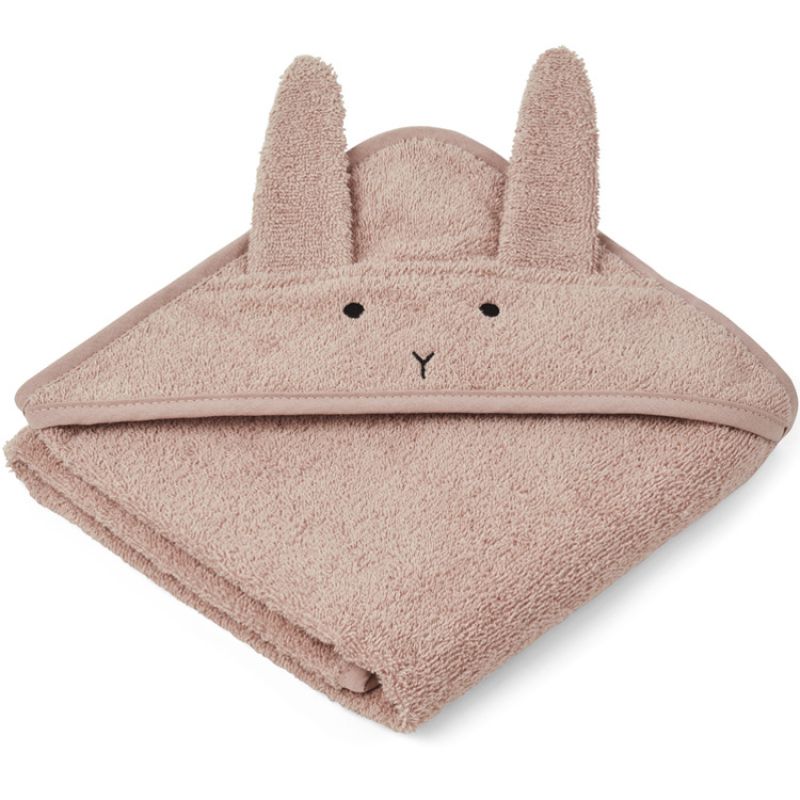 Cape de bain Albert Lapin rose (70 x 70 cm) Liewood
