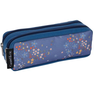 Trousse double compartiment Stella Bleu
