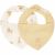 Variation Blanc, jaune, beige du produit Set de 2 bavoirs bandana Safari Leo de la marque Little Dutch
