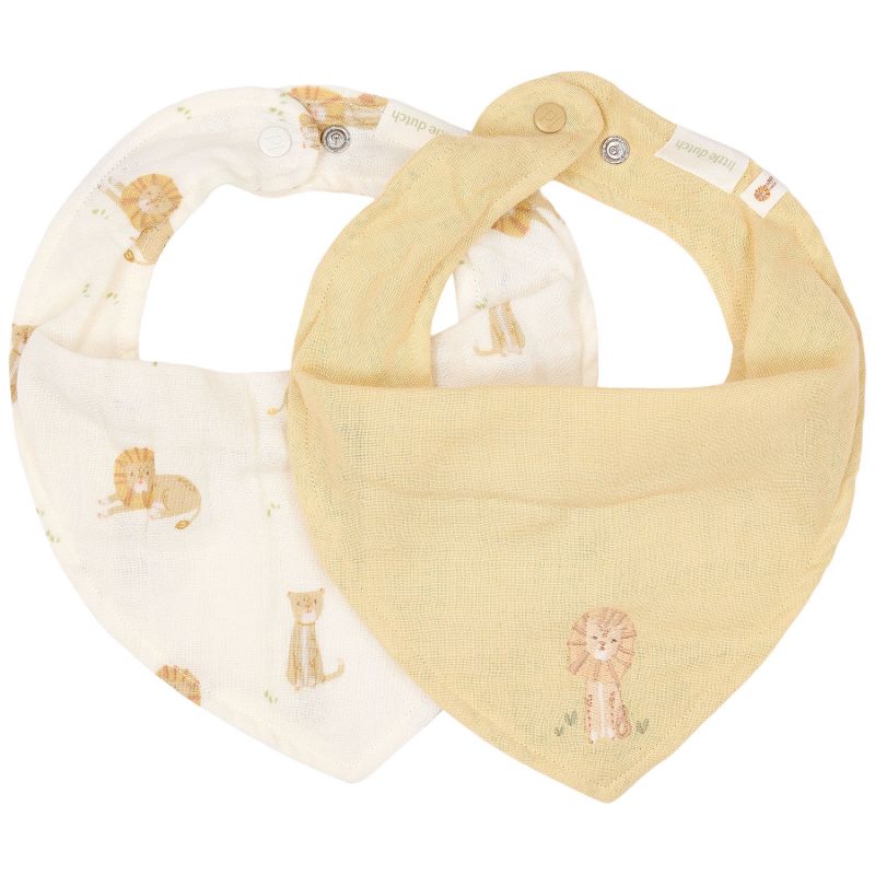 Set de 2 bavoirs bandana Safari Leo Little Dutch Produit 1