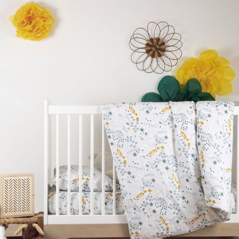 Drap housse en coton bio pour landau Yukari Original (76 x 30 cm) Kadolis Ambiance 4