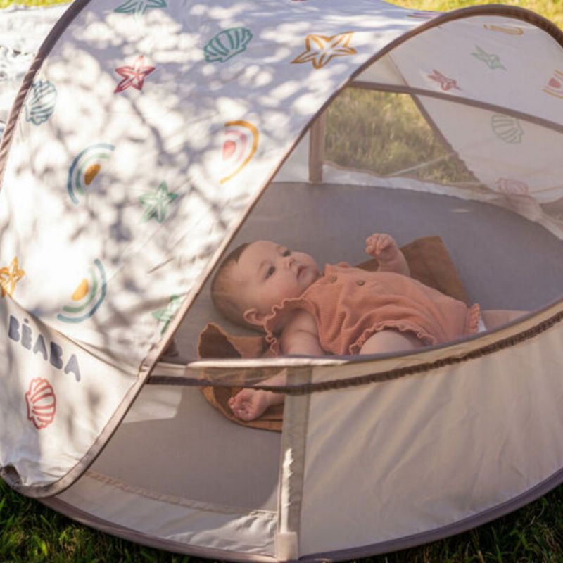 Tente Anti UV Upf50+ Breezynest Argile Béaba Ambiance 5