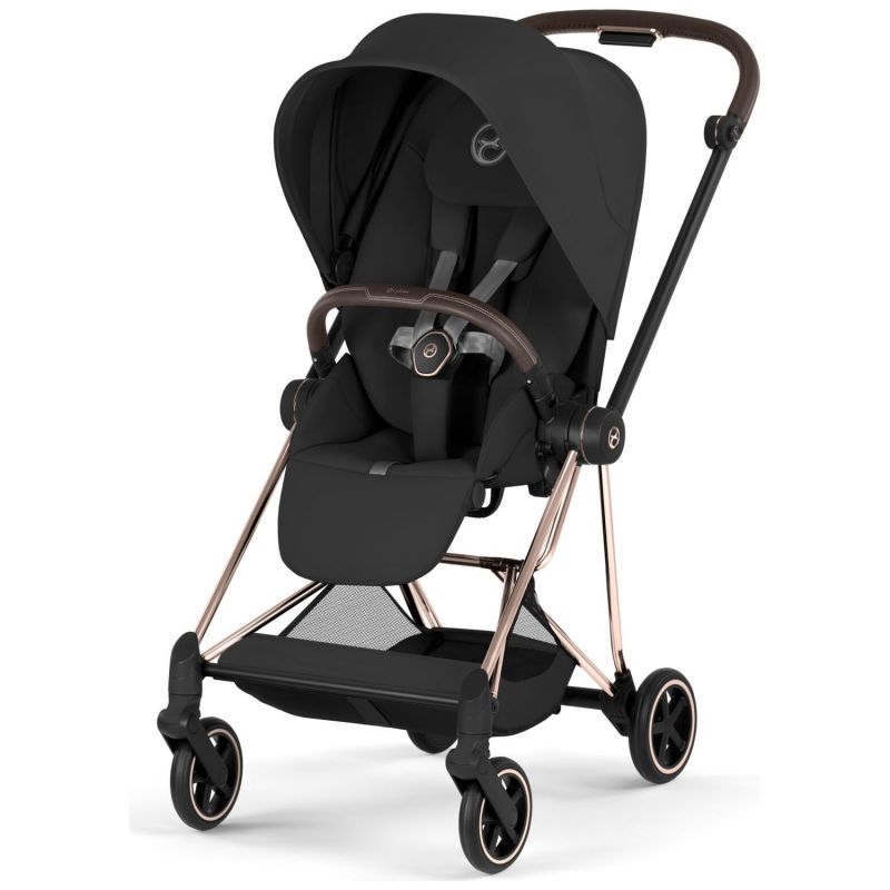 Duo MIOS 2026 Poussette citadine avec nacelle pliable et Châssis Rose Gold Sepia Black Cybex Produit 3