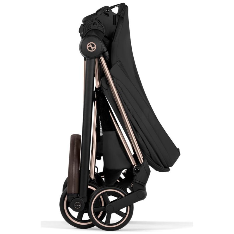 Duo MIOS 2026 Poussette citadine avec nacelle pliable et Châssis Rose Gold Sepia Black Cybex Produit 9