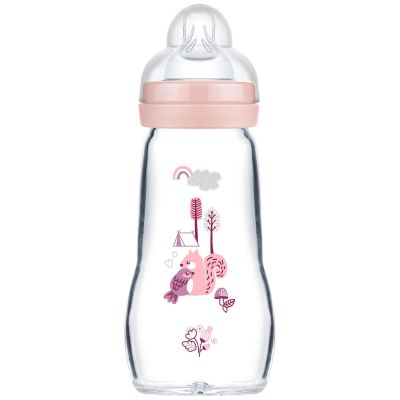 Biberon verre Nature Blush - Tétine Débit 2 (260ml)