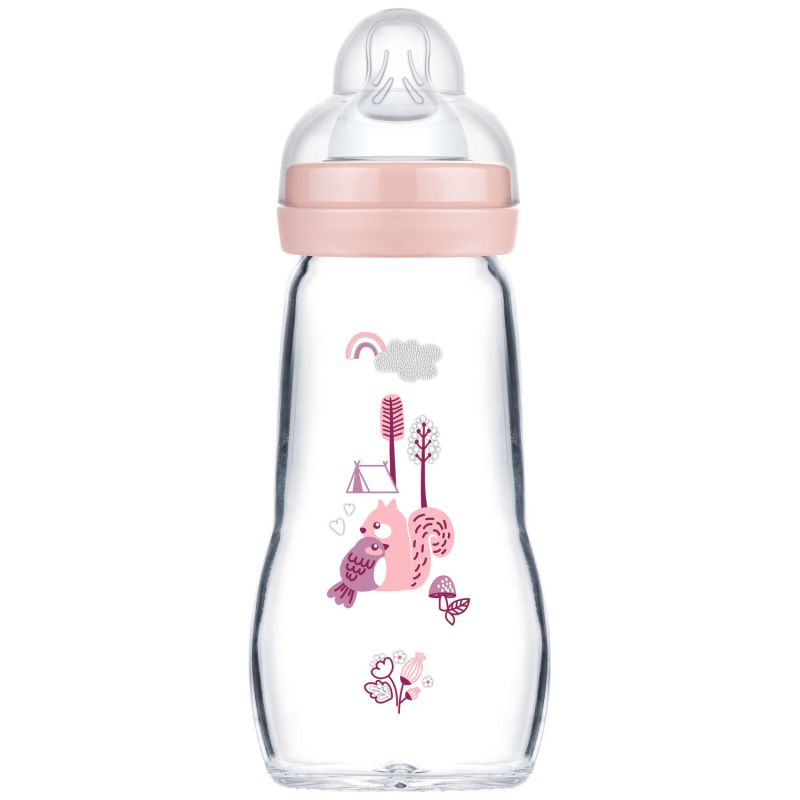 Biberon verre Nature Blush - Tétine Débit 2 (260ml) MAM Produit 1