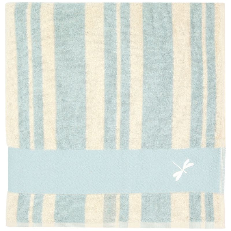 Serviette de plage rayée Lagon personnalisable (70 x 140 cm) L'oiseau bateau Produit 1