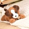 Peluche LES P'TITS RELAX Chien marron (22 cm) Histoire d'Ours Ambiance 2