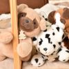 Peluche LES P'TITS RELAX Chien marron (22 cm) Histoire d'Ours Ambiance 5