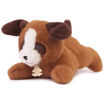 Peluche LES P'TITS RELAX Chien marron (22 cm)