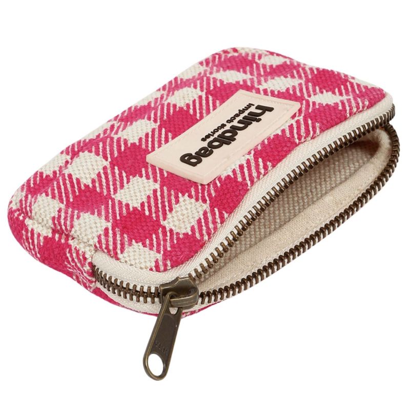 Porte-monnaie Lili Vichy Rose Hindbag Produit ouvert 4