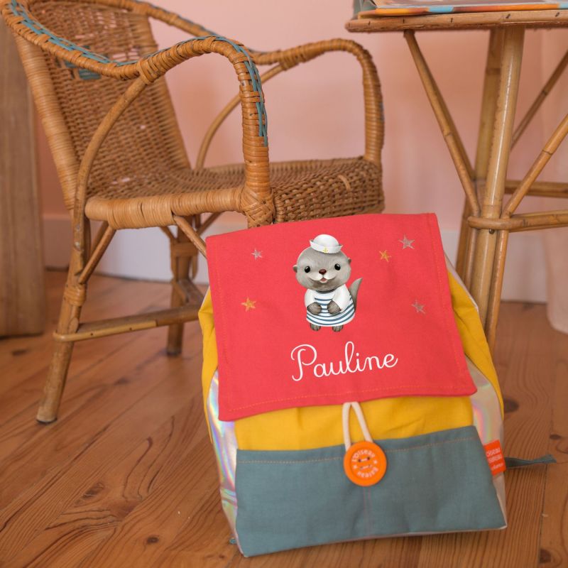 Sac à dos Loutre Mer (personnalisable) L'oiseau bateau Ambiance 2