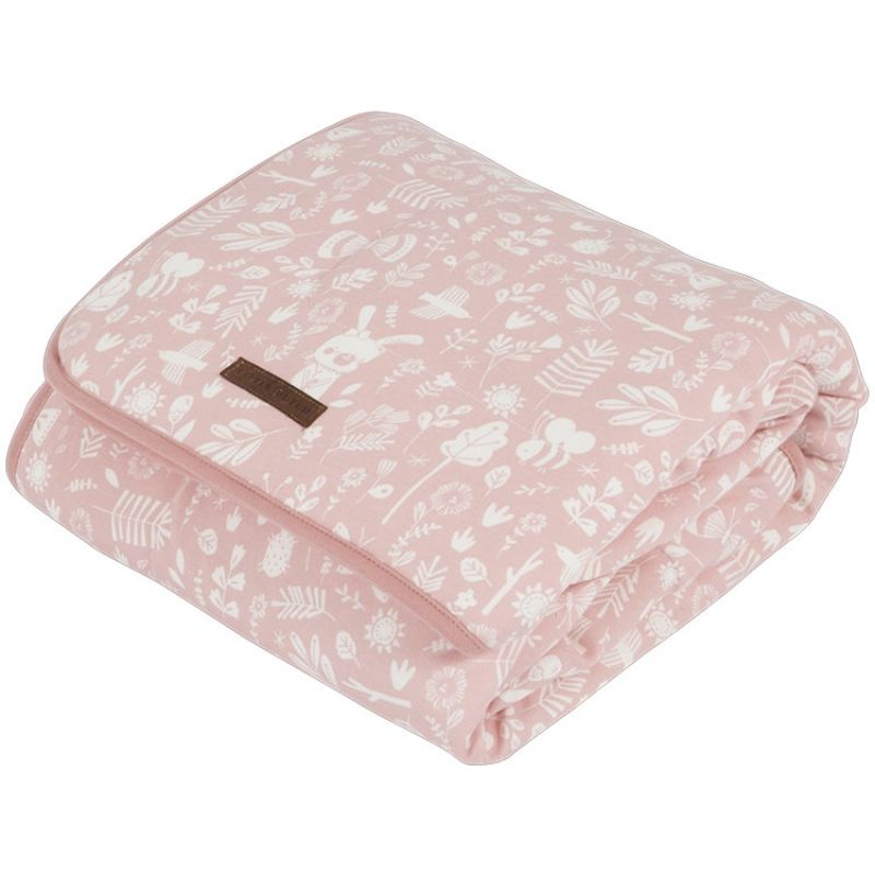 Couverture bébé pure & soft Adventure pink (70 x 100 cm) Little Dutch