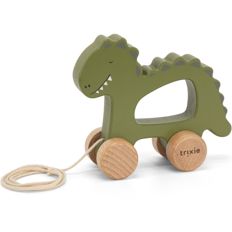 Jouet à tirer en bois Mr. Dino Trixie Produit 1 grande taille