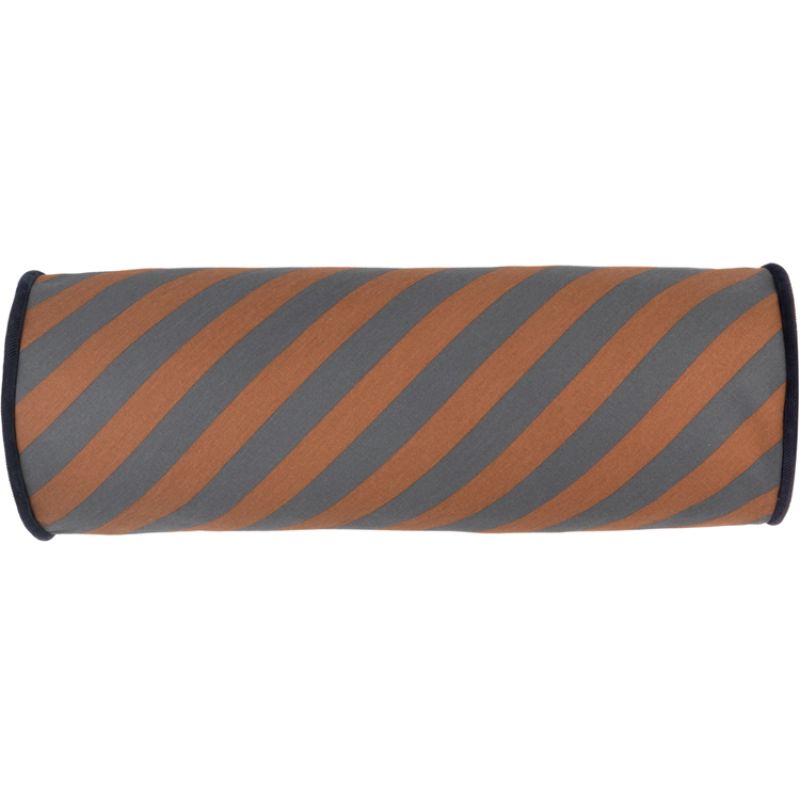Coussin cylindrique Majestic Blue Brown Nobodinoz